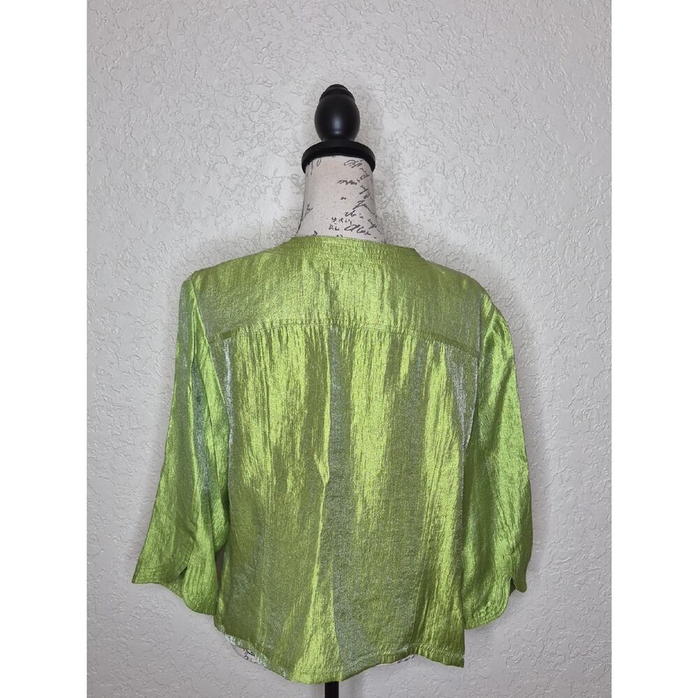 Ruby Rd Button‎ Front Blazer Green - Picture 3 of 6